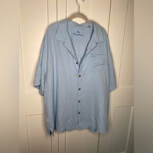 Tommy Bahama Silk Blend Short Sleeve Button Down Shirt Men’s Tall Size 2XL B